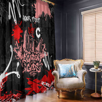 Personalized Colorado Garden Of The Gods Window Curtain Urban Graffiti Paint Splatter Street Art