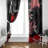 Personalized Colorado Garden Of The Gods Window Curtain Urban Graffiti Paint Splatter Street Art