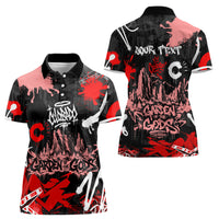 Personalized Colorado Garden Of The Gods Women Polo Shirt Urban Graffiti Paint Splatter Street Art