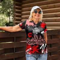 Personalized Colorado Garden Of The Gods Women Polo Shirt Urban Graffiti Paint Splatter Street Art