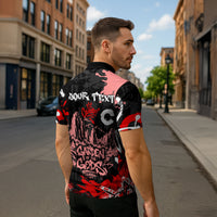 Personalized Colorado Garden Of The Gods Zipper Polo Shirt Urban Graffiti Paint Splatter Street Art