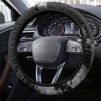 Golden Dragon and Bowling Ball Design Steering Wheel Cover with Marble Stone Texture - Wonder Print Shop