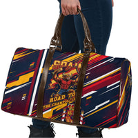 Spain Football Road To Championship Travel Bag Bull Mascot Flying Soccer Ball - Dynamic Speed Stripes