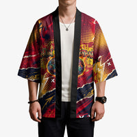 Spain Football Rule The Pitch Kimono Urban Graffiti Soccer Player Flaming Ball