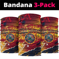 Spain Football Rule The Pitch Neck Gaiter Urban Graffiti Soccer Player Flaming Ball