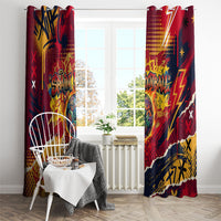 Spain Football Rule The Pitch Window Curtain Urban Graffiti Soccer Player Flaming Ball