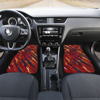 Personalized Spain Football Car Mats Spanish Shield Bull Mascot