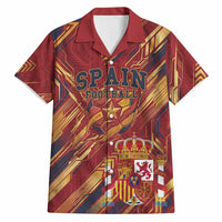 Personalized Spain Football Hawaiian Shirt Spanish Shield Bull Mascot