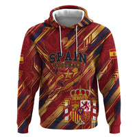 Personalized Spain Football Hoodie Spanish Shield Bull Mascot