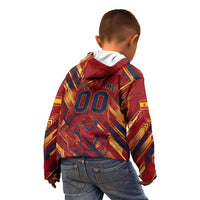 Personalized Spain Football Kid Hoodie Spanish Shield Bull Mascot