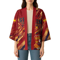 Personalized Spain Football Kimono Spanish Shield Bull Mascot
