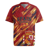 Personalized Spain Football Rugby Jersey Spanish Shield Bull Mascot