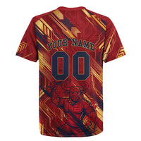 Personalized Spain Football Rugby Jersey Spanish Shield Bull Mascot
