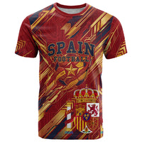 Personalized Spain Football T Shirt Spanish Shield Bull Mascot