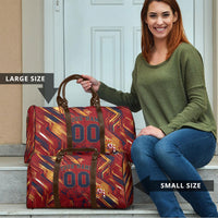 Personalized Spain Football Travel Bag Spanish Shield Bull Mascot