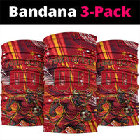 Personalized Spain Football Bull Mascot Neck Gaiter Dynamic Spanish Sunburst Abstract Flame