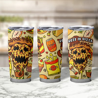 Skull Pizza Pattern Tumbler Cup Rest in pizza - Wonder Print Shop