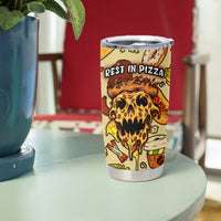 Skull Pizza Pattern Tumbler Cup Rest in pizza - Wonder Print Shop