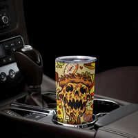 Skull Pizza Pattern Tumbler Cup Rest in pizza - Wonder Print Shop