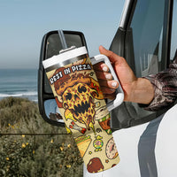 Skull Pizza Pattern Tumbler With Handle Rest in pizza - Wonder Print Shop