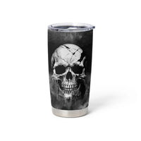Skull Grunge Pattern Tumbler Cup Warning I'm an Asshole - Wonder Print Shop
