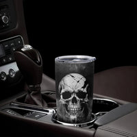Skull Grunge Pattern Tumbler Cup Warning I'm an Asshole - Wonder Print Shop