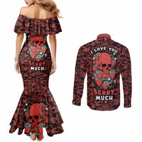 skull-pattern-couples-matching-mermaid-dress-and-long-sleeve-button-shirts-i-love-you-berry-much