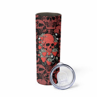 Skull pattern Skinny Tumbler I Love You Berry Much - Wonder Print Shop