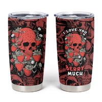 Skull pattern Tumbler Cup I Love You Berry Much - Wonder Print Shop