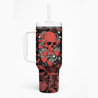 Skull pattern Tumbler With Handle I Love You Berry Much - Wonder Print Shop
