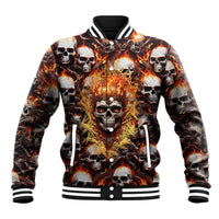 Flaming Skull Baseball Jacket Judge Me When You're Perfect Otherwise Shut Up - Wonder Print Shop