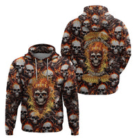 Flaming Skull Hoodie Judge Me When You're Perfect Otherwise Shut Up - Wonder Print Shop