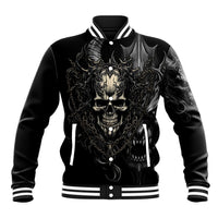 Skull Demon Fantasy Baseball Jacket Time To Unleash A Litte Hell - Wonder Print Shop