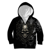 Skull Demon Fantasy Kid Hoodie Time To Unleash A Litte Hell - Wonder Print Shop