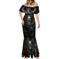 Skull Demon Fantasy Mermaid Dress Time To Unleash A Litte Hell - Wonder Print Shop