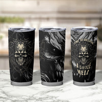 Skull Demon Fantasy Tumbler Cup Time To Unleash A Litte Hell - Wonder Print Shop