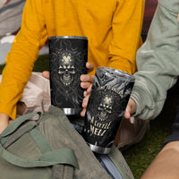 Skull Demon Fantasy Tumbler Cup Time To Unleash A Litte Hell - Wonder Print Shop