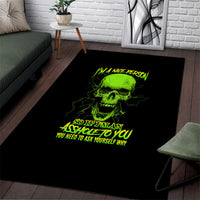 I'm A Nice Person Skull Area Rug - Wonder Print Shop