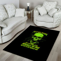 I'm A Nice Person Skull Area Rug - Wonder Print Shop