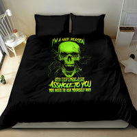 I'm A Nice Person Skull Bedding Set - Wonder Print Shop
