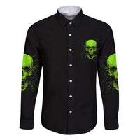 I'm A Nice Person Skull Family Matching Long Sleeve Bodycon Dress and Hawaiian Shirt - Wonder Print Shop