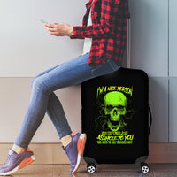 I'm A Nice Person Skull Luggage Cover - Wonder Print Shop