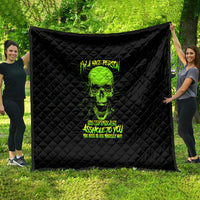 I'm A Nice Person Skull Quilt - Wonder Print Shop
