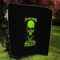 I'm A Nice Person Skull Quilt - Wonder Print Shop