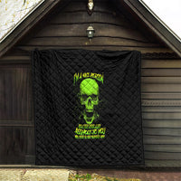 I'm A Nice Person Skull Quilt - Wonder Print Shop