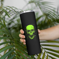 I'm A Nice Person Skull Skinny Tumbler - Wonder Print Shop