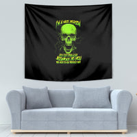 I'm A Nice Person Skull Tapestry - Wonder Print Shop