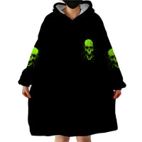 I'm A Nice Person Skull Wearable Blanket Hoodie - Wonder Print Shop