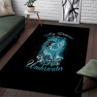 My Demons Tried To Drown Me Mermaid Area Rug - Wonder Print Shop