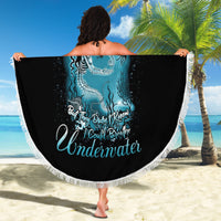 My Demons Tried To Drown Me Mermaid Beach Blanket - Wonder Print Shop